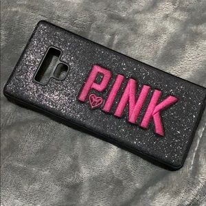 Pink Galaxy Note 9 Case Sparkle glitter